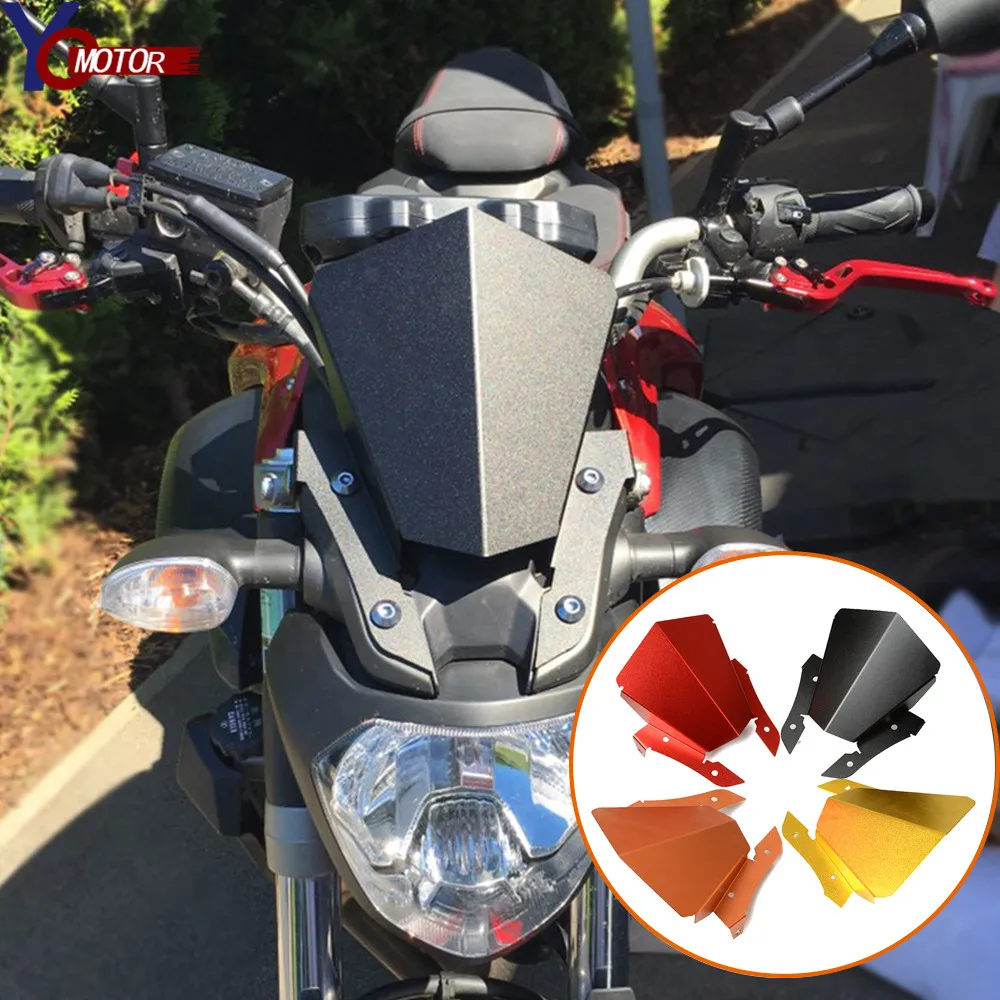 CNC алюминиевый мотоцикл Аксессуары лобовое стекло для Yamaha MT07 MT 07 2013 2014 2015 2016