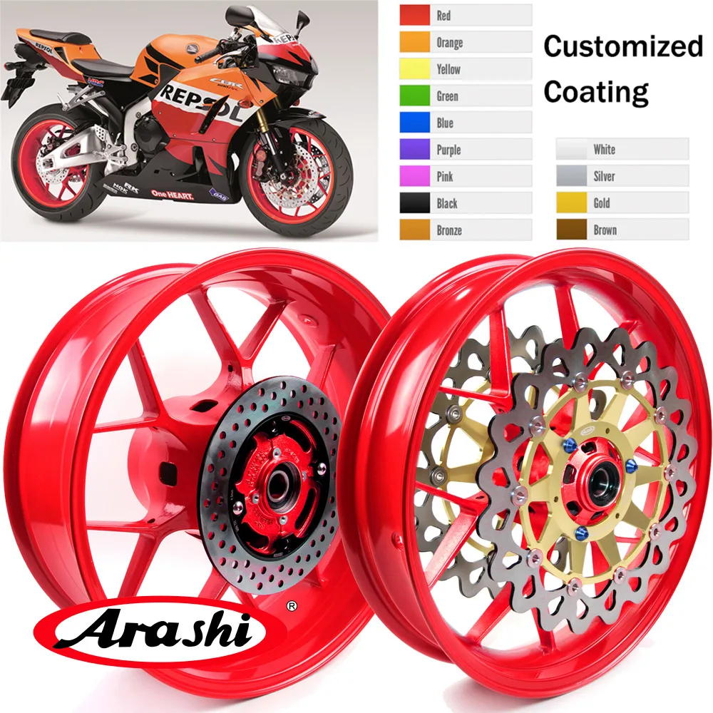 Arashi передний задний обод колеса ступицы для HONDA CBR1000RR 2008 2016 тормозной диск роторы