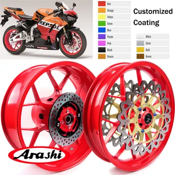 شراءArashi الجبهة الخلفية العجلات ريم محاور لهوندا CBR1000RR 2008-2016 قرص فرامل الدوارات CBR1000 CBR 1000 RR 2011 2012 2013 2014 2015