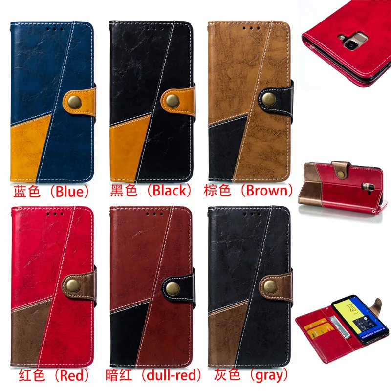 

For Samsung Galaxy J6 2018 Case cover Luxury Flip Wallet Leather Stand with Card Phone Cases For Samsung Galaxy J6 2018 Case