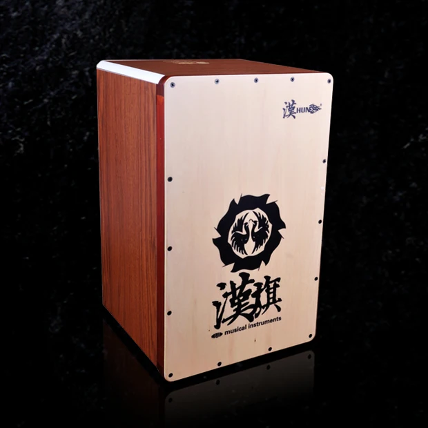 Cheap Flag folding box drum krc-10 for mini full folding wooden case drum For travel, can be folded