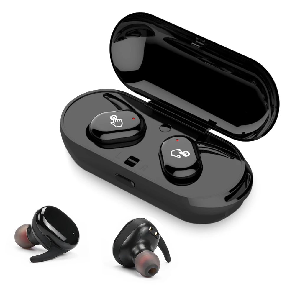 

Waterproof TWS Touch Stereo Bluetooth Earphone Wireless Earbuds Sport Fitness Use With Microphone Backup Battery Box