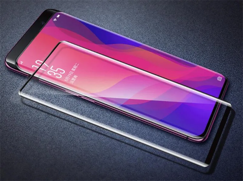 3D полный Клей закаленное стекло для Oppo Find X полный клей защитная пленка для экрана для Oppo find-x