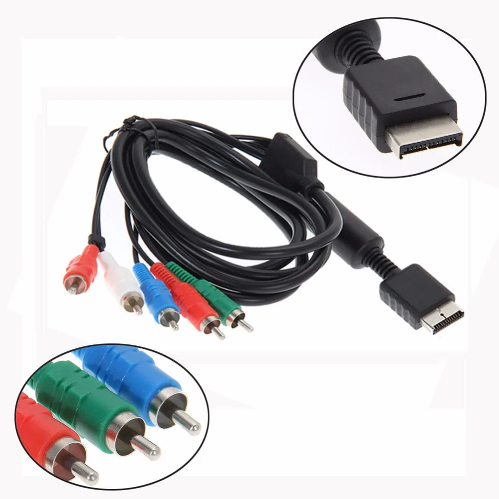 Premium Component RCA AV Audio Video Cable Cord for Sony PS3 PS2 HDTV