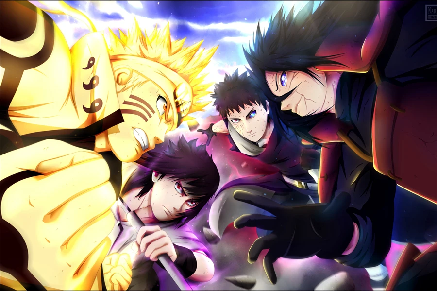 Niestandardowe Płótno Anime Naruto Shippuden Kakashi