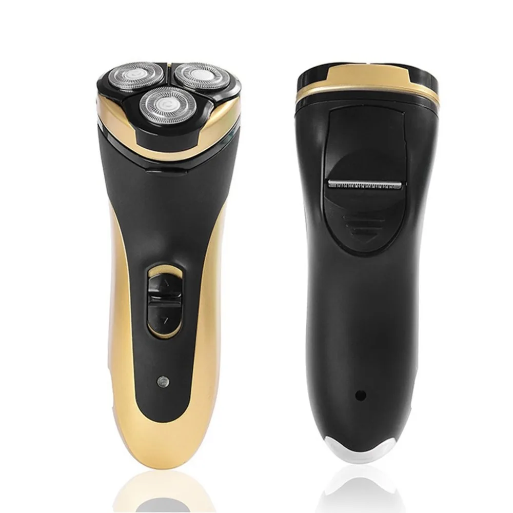 

BAOJUN Rechargeable Male Electric Shaver Portable 4W Electric Razor 3 Blades Rotating Beard Clipper With LED Lighting Function