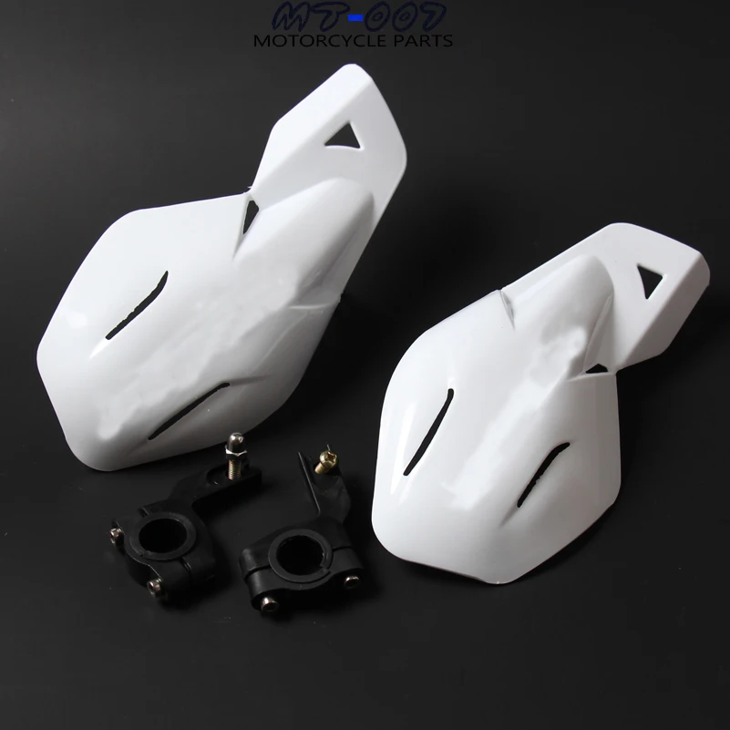 White Motorcycle Motorcross Dirt Bike Handlebar handguards Hand Guards white Fit Dirt Pit Bike