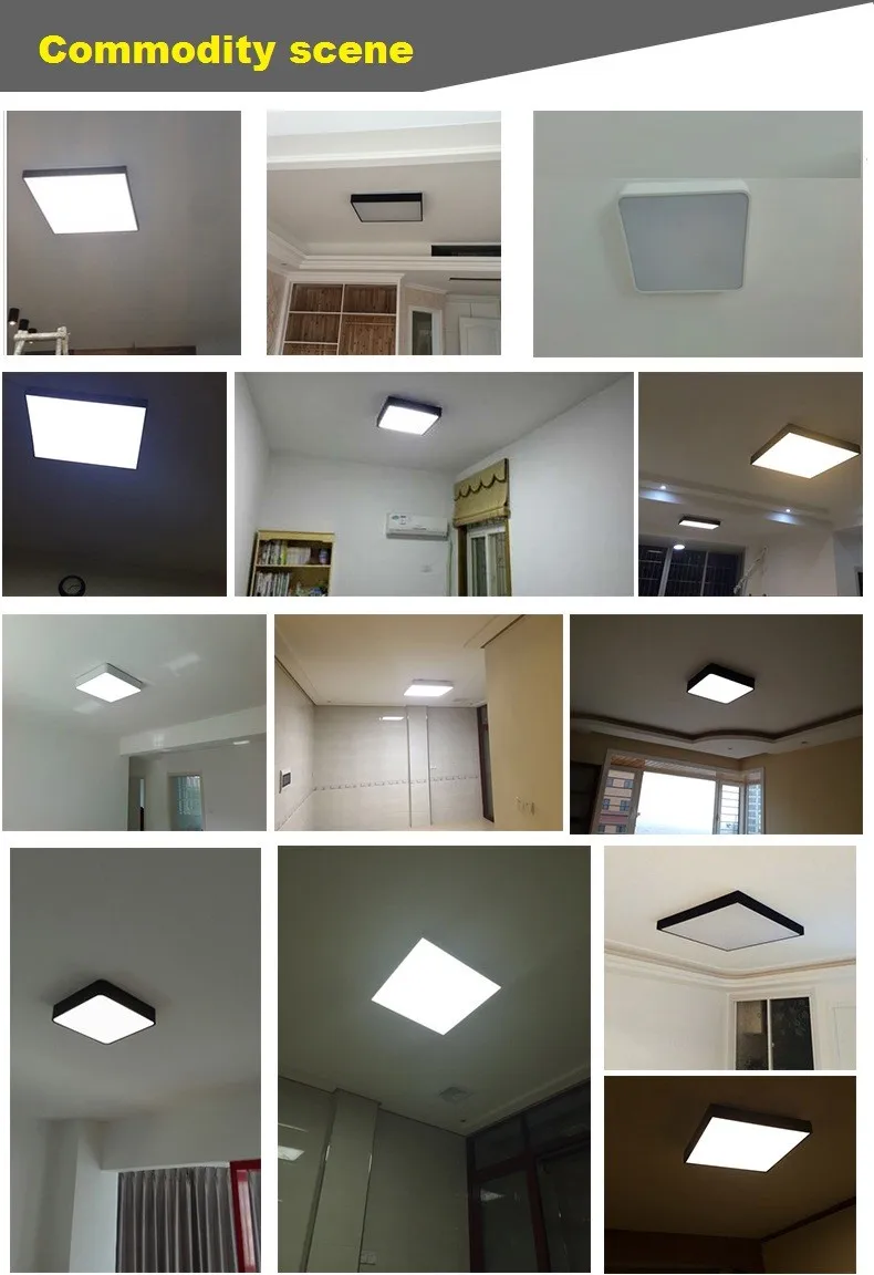 Квадратный и прямоугольный светодиодный потолочный светильник гостиная спальня столовая потолочный светильник коммерческий светильник