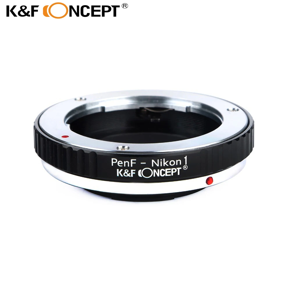 

K&F CONCEPT Camera Adapter Ring Tube Lens Adapter Ring for Olympus Pen F Mount Lens to for Nikon 1 Nikon J1 Nikon V1 Camera