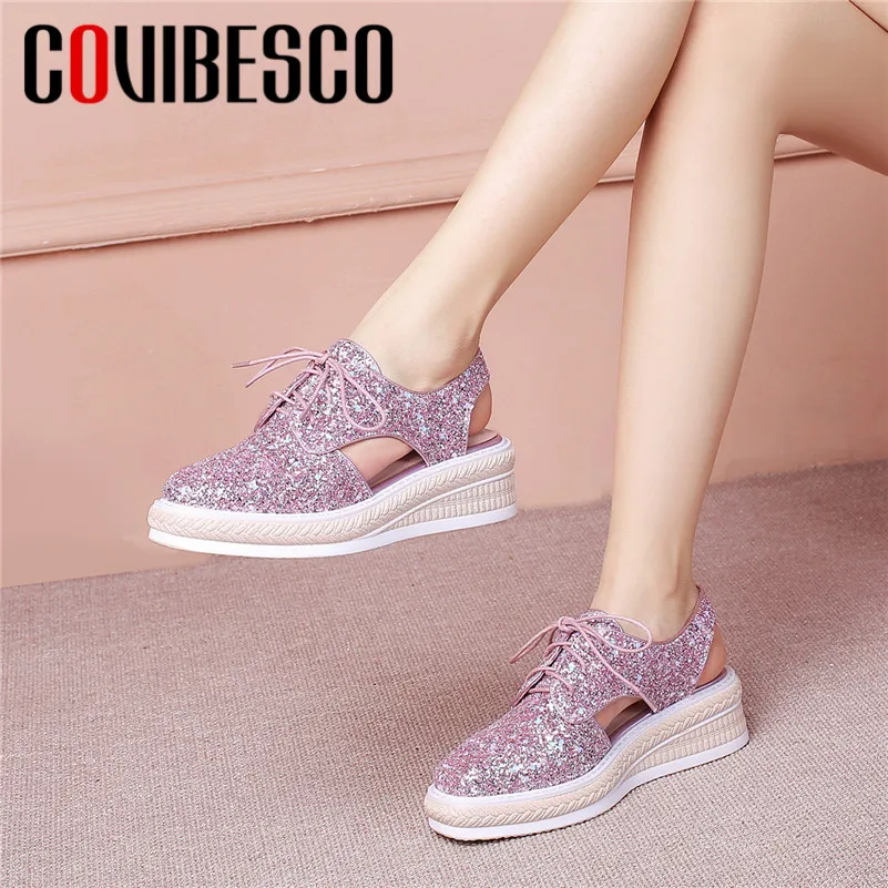 COVIBESCO/Blingbling/женские босоножки на платформе с круглым носком Повседневная обувь