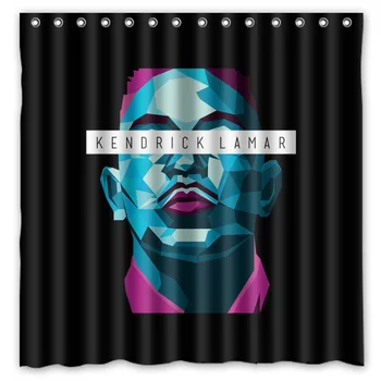 

180x180cm Waterproof Fabric Kendrick Lamar Duckworth Mildew Proof Shower Curtain Bathroom Curtains Free Shipping