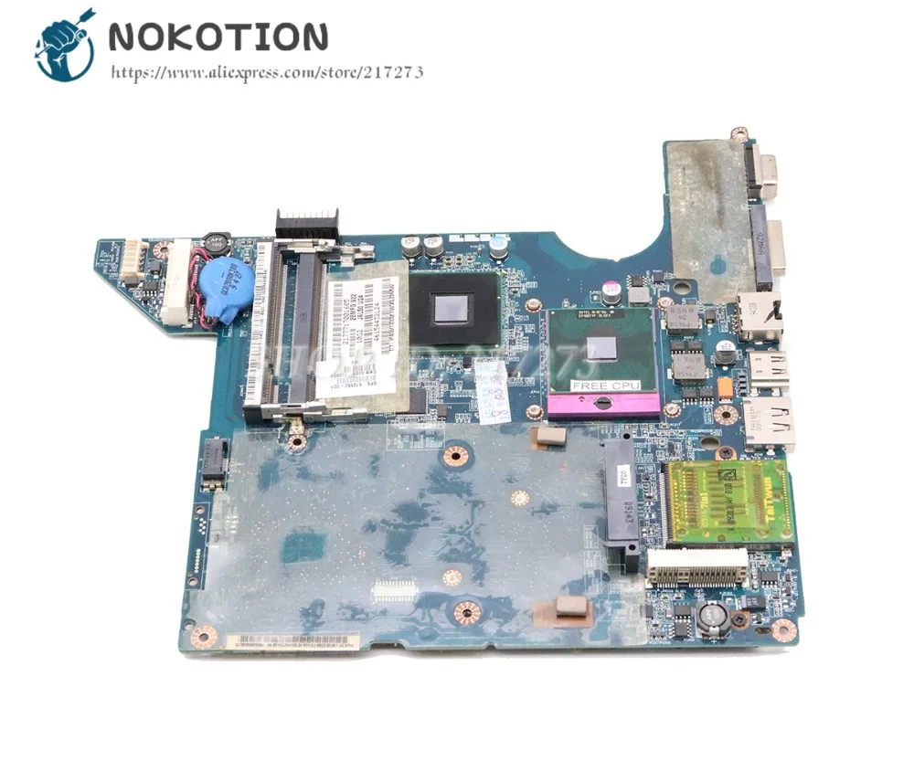 NOKOTION для hp DV4 DV4T-1400 Материнская плата ноутбука 572952-001 JAL50 LA-4101P GM45 DDR2 Бесплатная Процессор