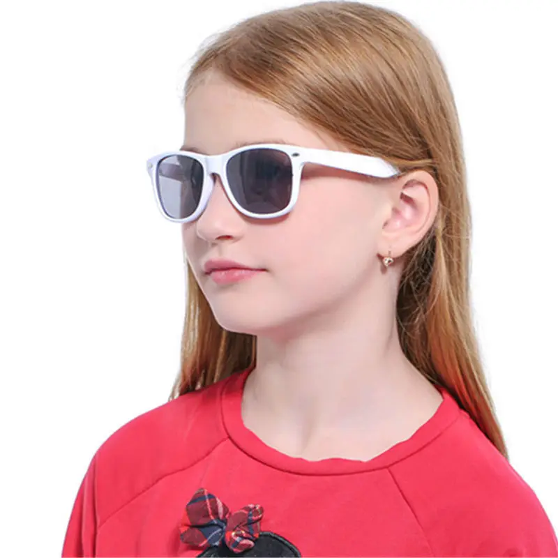 RILIXES Fashion Kids uv400 Sunglasses Child Sun Glasses Baby Vintage Eyeglasses Outdoor Goggles oculos infantil de sol with bag