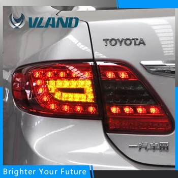 

4pcs Rear Light for Toyota Corolla Altis Tail Lights 2011 2012 2013 Red Black Tail Lamp DRL+Brake+Park+Signal back
