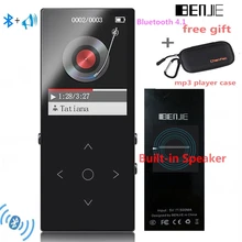 Bluetooth 4,1 MP3 музыкальный плеер BENJIE-K8 новая версия встроенный динамик с fm-радио в комплекте Бесплатный подарок-чехол для mp3-плеера/коробка