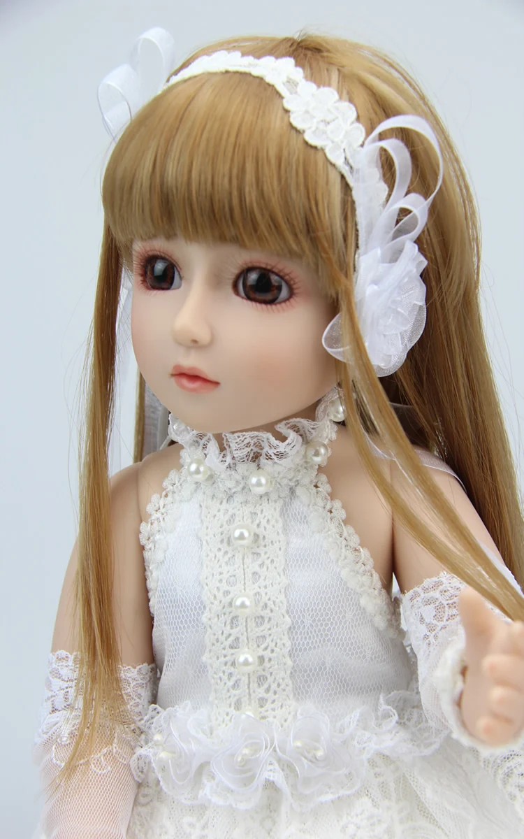 18 дюймов Reborn baby Doll Ball Jointed BJD SD Hard Vnyl игрушка для девочек Детский свитер Brinquedos Juguetes
