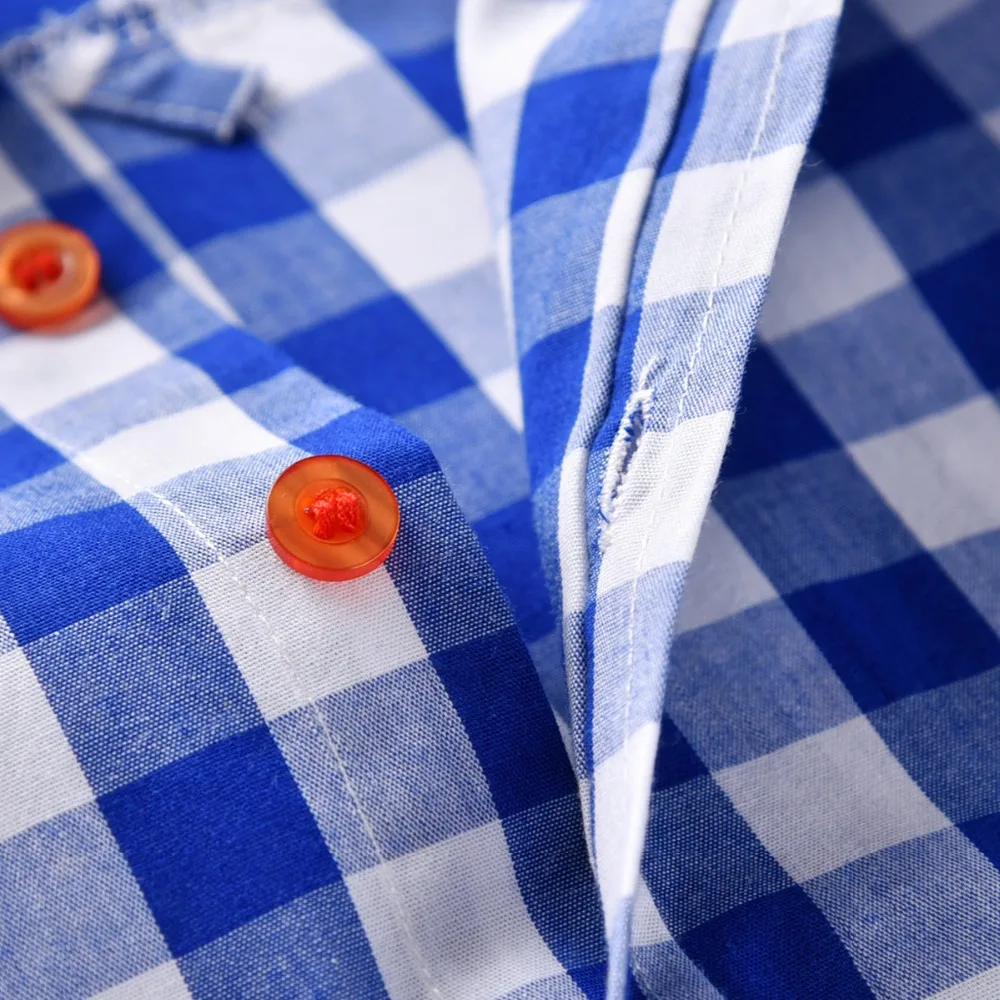 Casual Spring Children Boy Suits Cotton Full Plaid Shirt Boy Plants Spring Autumn Outdoor Kids Clothes for 2T3T4T5T6T Child  10