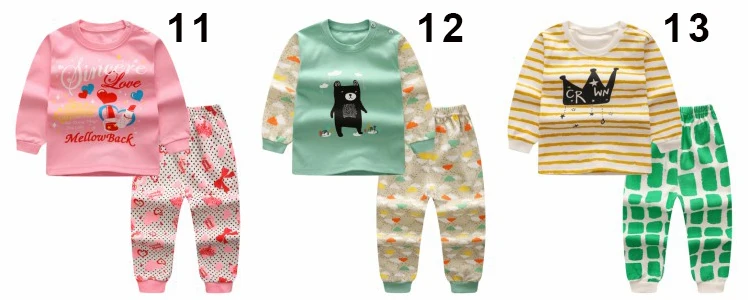 Newborn pajamas children sleepwear baby pajamas sets boys girls animal pyjamas pijamas cotton nightwear clothes kids clothing
