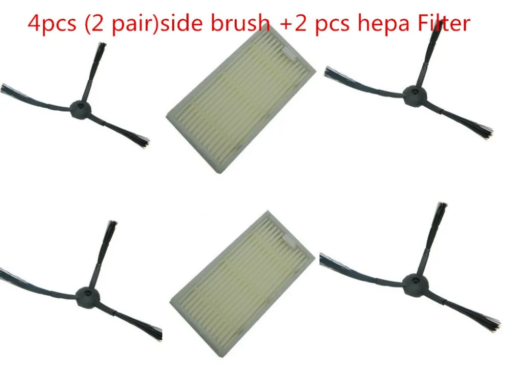 

6pcs/lot side BrushX+hepa Filter for chuwi ilife V5 (CW310) V5 PRO V3 V3+ vacuum cleaner replacement