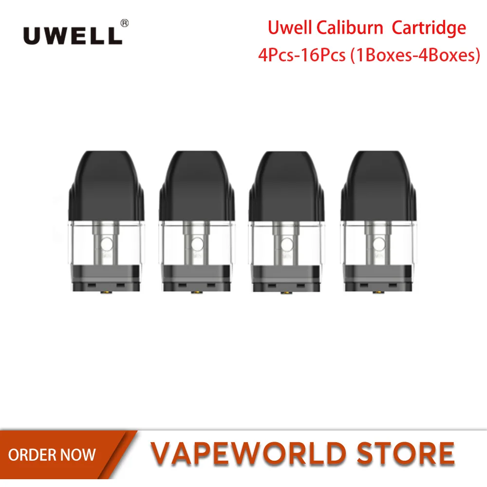 4 шт.-16 шт. Uwell Caliburn картридж 2 мл 1.4ohm аксессуары для электронных сигарет для Uwell Caliburn комплект Vape картридж