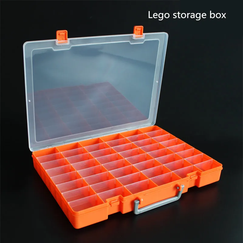 

Lego receive a case of 48 case sample box storage box portable components box transparent multiple parts box