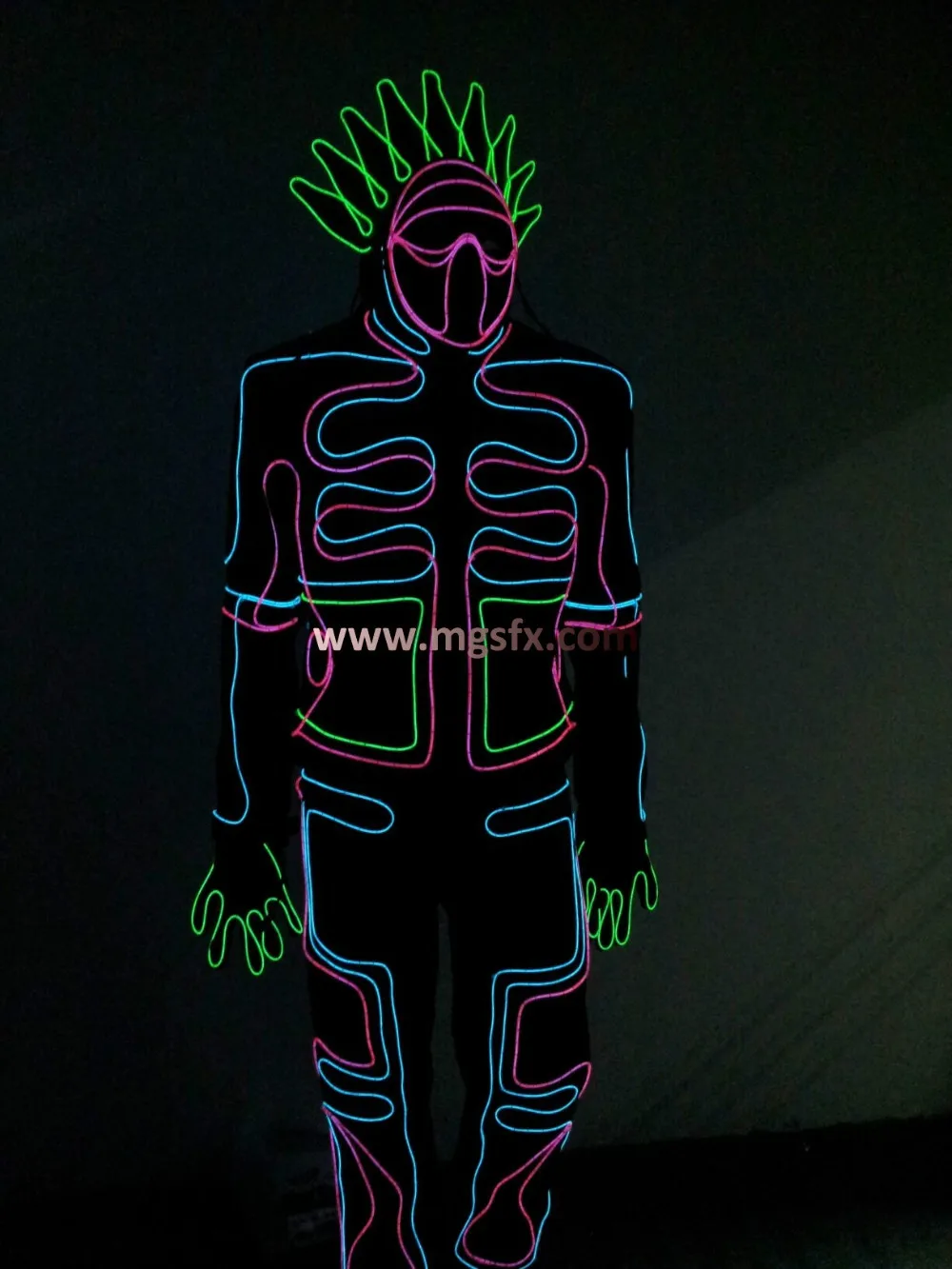 

Tron light suit / EL Wire costume / LED Robot suits / Neon light suit