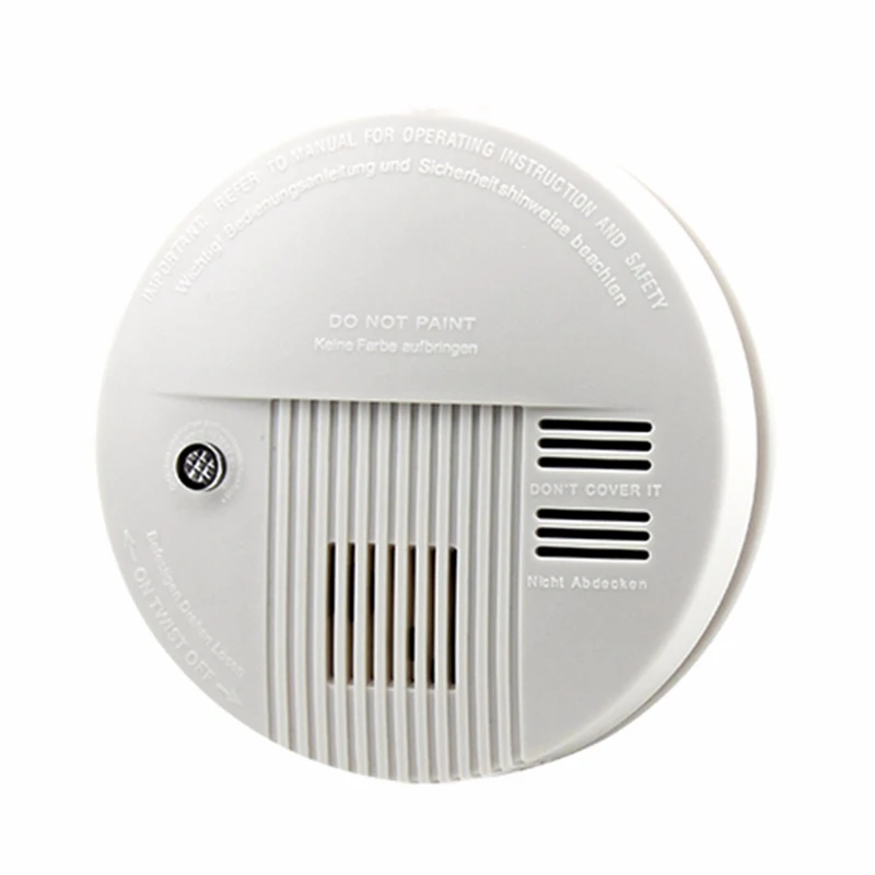 

New 220V Powered Smoke Alarm 9V Battery Backup Smoke Detector