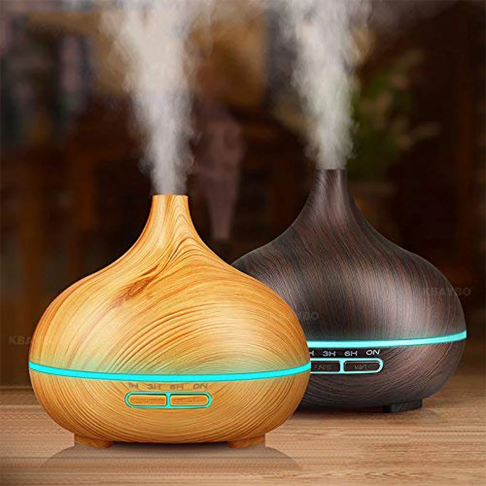 $31.5 300ml Essential Oil Diffuser Aroma Diffuser Aromatherapy Ultrasonic Mist Humidifier 7 Color LED Change for Office Home Bedroom