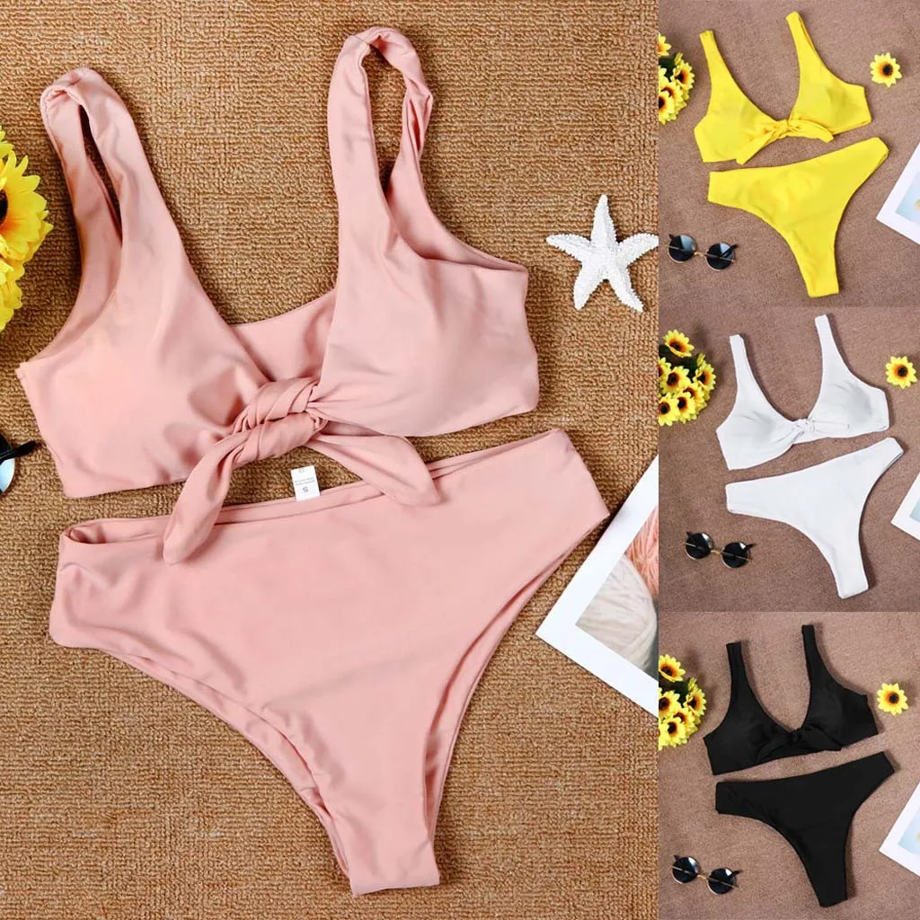 

separate swimsuit swimwear women Sexy bikini 2019 Bikini Set Push-Up Padded Swimwear Swimsuit Bathing Bow Beachwear biquini
