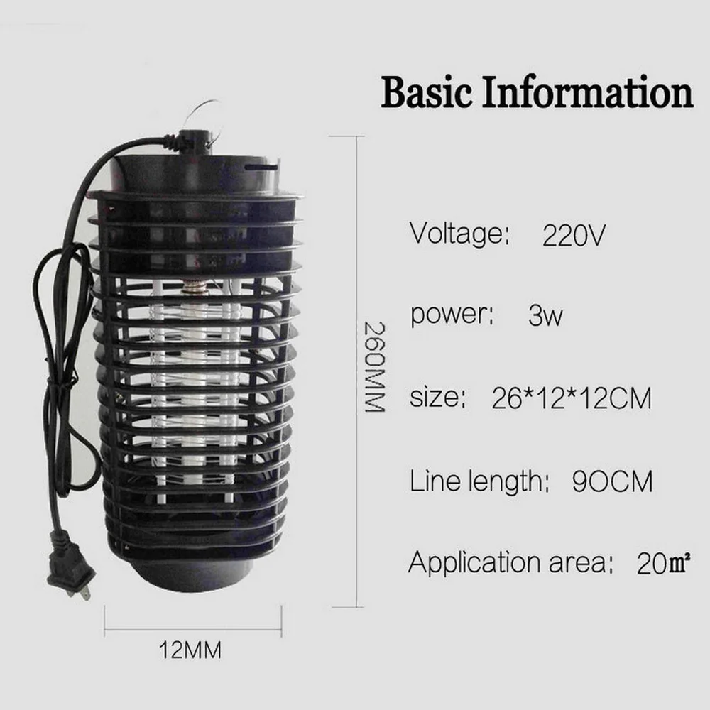 Mosquito Killing Lamp Electric Led Anti Mosquito Lamp Pest Moth Fly Anti Mosquito Killer Lights Trap Lamps 110v/220v Eu Us Plug