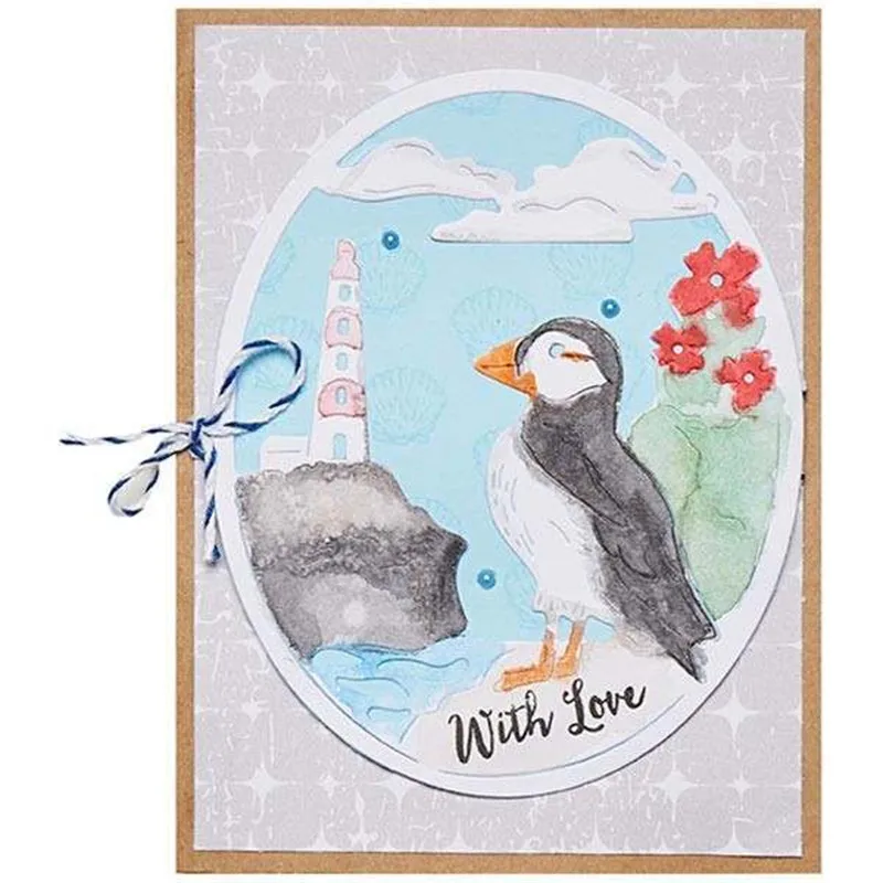 

YaMinSanNiO Bird Scenery Frame Metal Cutting Dies New 2019 for Craft Dies Scrapbooking Album Embossing Paper Die Cut Decoration