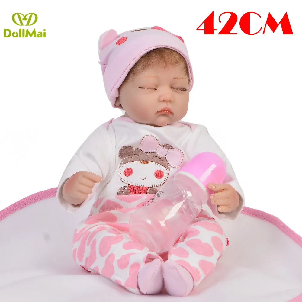 

Bebes reborn doll 42cm soft silicone reborn baby dolls bebe alive reborn menina bonecas dolls Christmas gifts toy newborn dolls