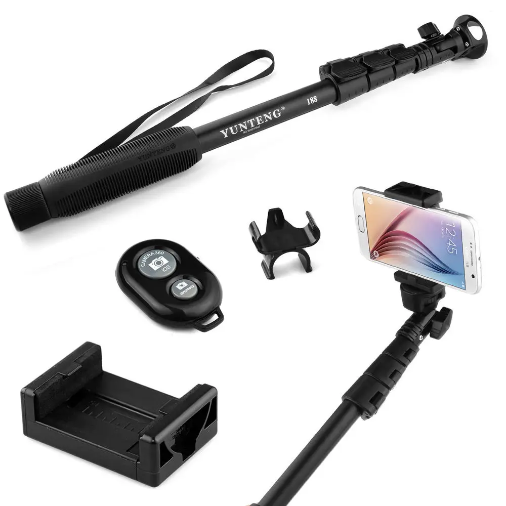 ORIGINAL Camera Remote Shutter Bluetooth YUNTENG Monopod Selfie Stick For Sony Xperia Z Z3 6S 7 8 PLUS NOTE Neo A J Smart Phones