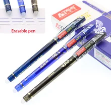 10 фрикционных шлифовальных Cocoreccho стираемая нейтральная ручка иглы 0,38 мм Тест синий/черный для студентов канцелярские принадлежности ручка заправки