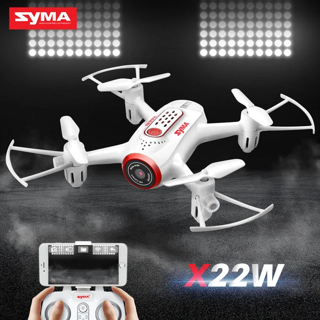 SYMA X22W Радиоуправляемый Дрон с Камера Дрон вертолет Quadcopter самолета Квадрокоптер FPV передачи Wi-Fi дроны игрушки одаренных батареи