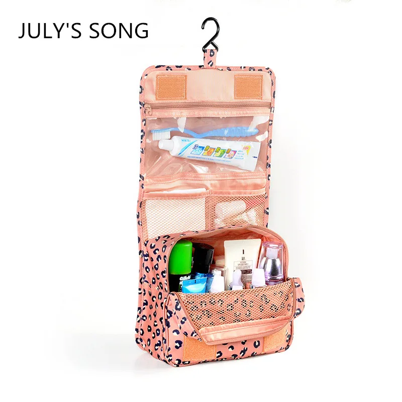 2017 JULY'S SONG Women Waterproof Cosmetic Hanging Mesh Toiletry Storage Organizer Makeup Pouch Bag multifunctional women makeup storage bag travel pouch hanging toiletry organizer
