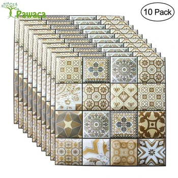 

10pcs 30*30cm Self-adhesive 3D Brick Wall Sticker PVC Waterproof Oil Proof Wallpaper Home DIY Decoration TV Background Sticker