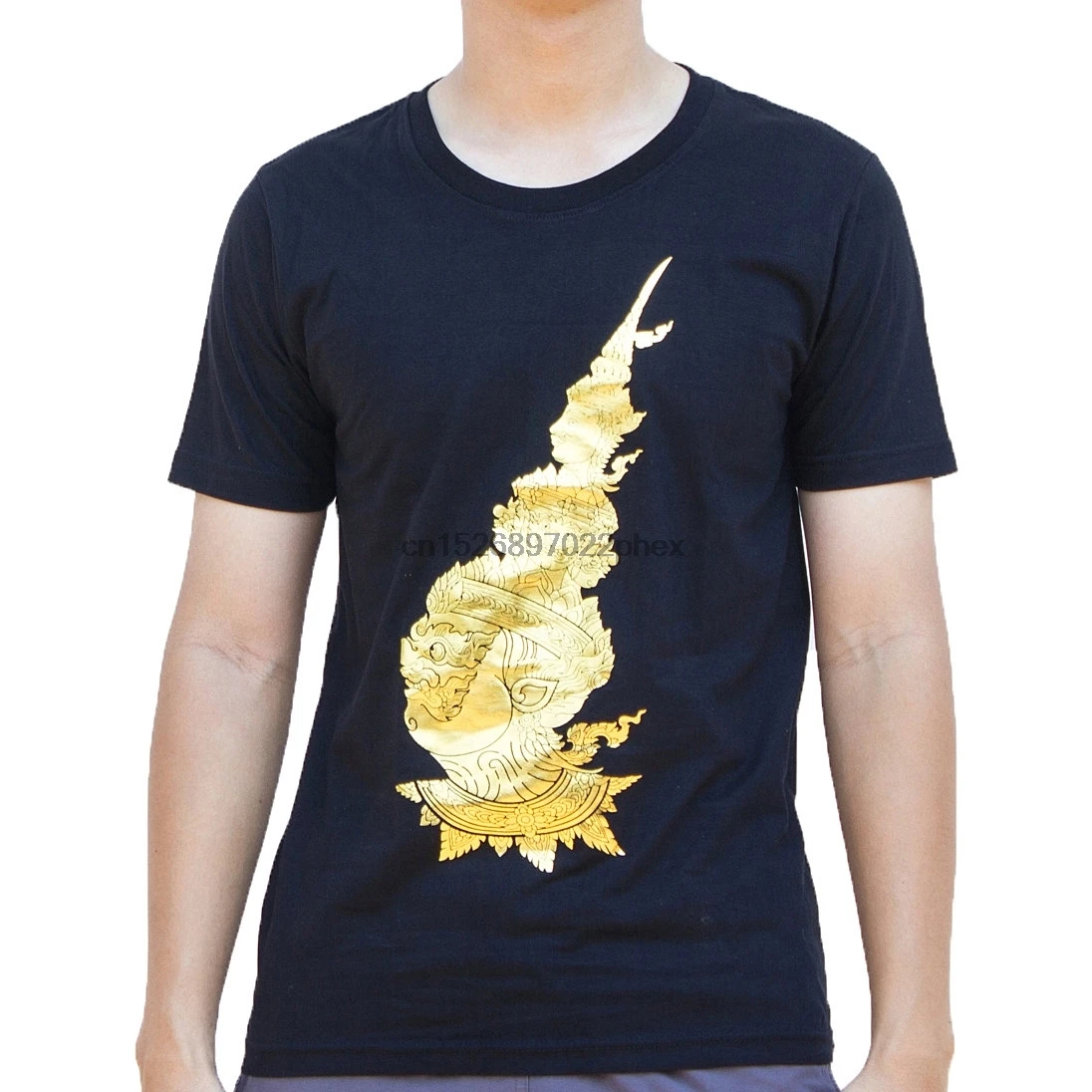 

Ravana King of Lanka Screen Print T Shirt Black men t shirt