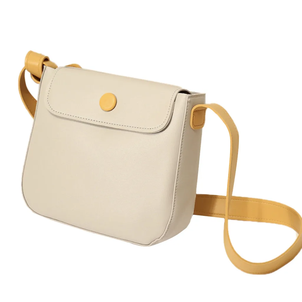 

Women Bag Soft Leather Fashion Simple Diagonal Cross-body Color Saddle Bag new elegant shoulder bag women for travel hot Apr 18