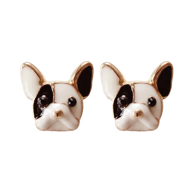 Buy Harajuku Sake Cute Dogs Earrings Colorful Enamel