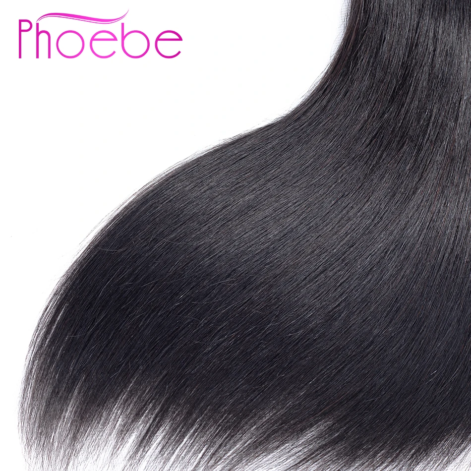 Phoebe Malaysia Straight Human Hair Bundles With Lace Closure Natural Color Remy Hair 3 Bundles With Closure Hair Extensions Phoebe Malaysia Straight Human Hair Bundles With Lace Closure Natural Color Remy Hair 3 Bundles With Closure Hair Extensions