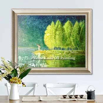 

Jesus Christ Jesus green and blue Canvas Posters and Prints Wall Art Pictures for living room cuadros decoracion Oil painting 88