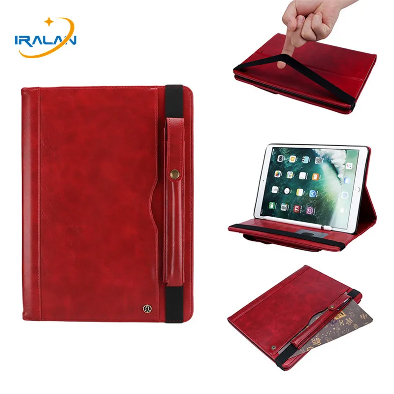 

Premium PU Leather Stand Case For Apple iPad Pro 10.5 2017 Smart Cover Funda For iPad Pro 10.5 inch With Pencil Holder+Film+Pen