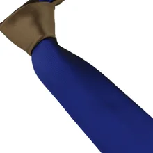 Галстук Coachella уникальный стиль Галстук коричневый Узел контрастный Королевский синий шейный платок из микрофибры обтягивающий галстук 6 см