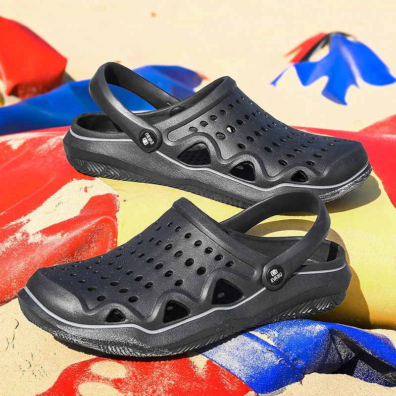 Men's Crocs Shoes Classic Clog Comfort Slip on Casual Water Shoe Mens Jelly Sandals Chef Shoes Lightweight Sandal Garden Clogs