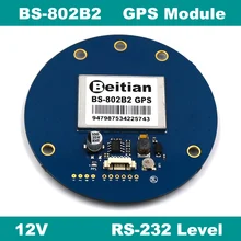BEITIAN 12 V RS232 nível Módulo + módulo GPS com antena, 4 M FLASH, receptor GPS, BS-802B2