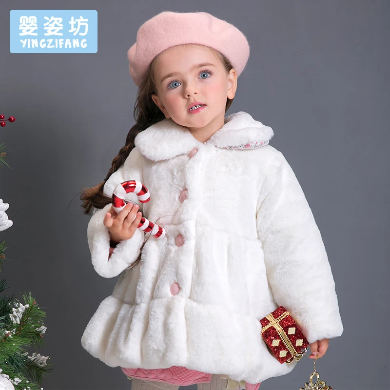 

2018 Winter Baby Girls Cotton Cute Bow Thick Warm Coat Casual Girls Jacket Children Clothing Solid Color Children Outerwear