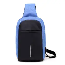 2018 перезаряжаемая USB Анти-Вор искусственная кожа полиэстер сумка на одно плечо сумка # ZS