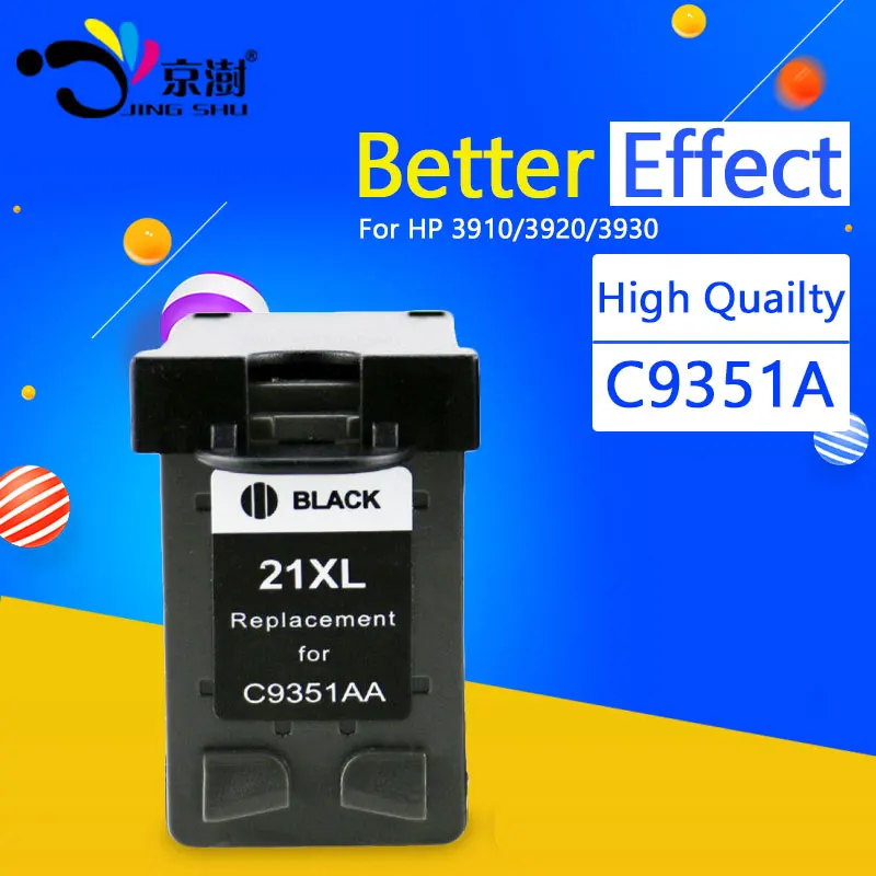 1pk черный пополнен чернильный картридж 21 xl 21xl совместимый для hp Deskjet 3915 D1530 D1320 F2100