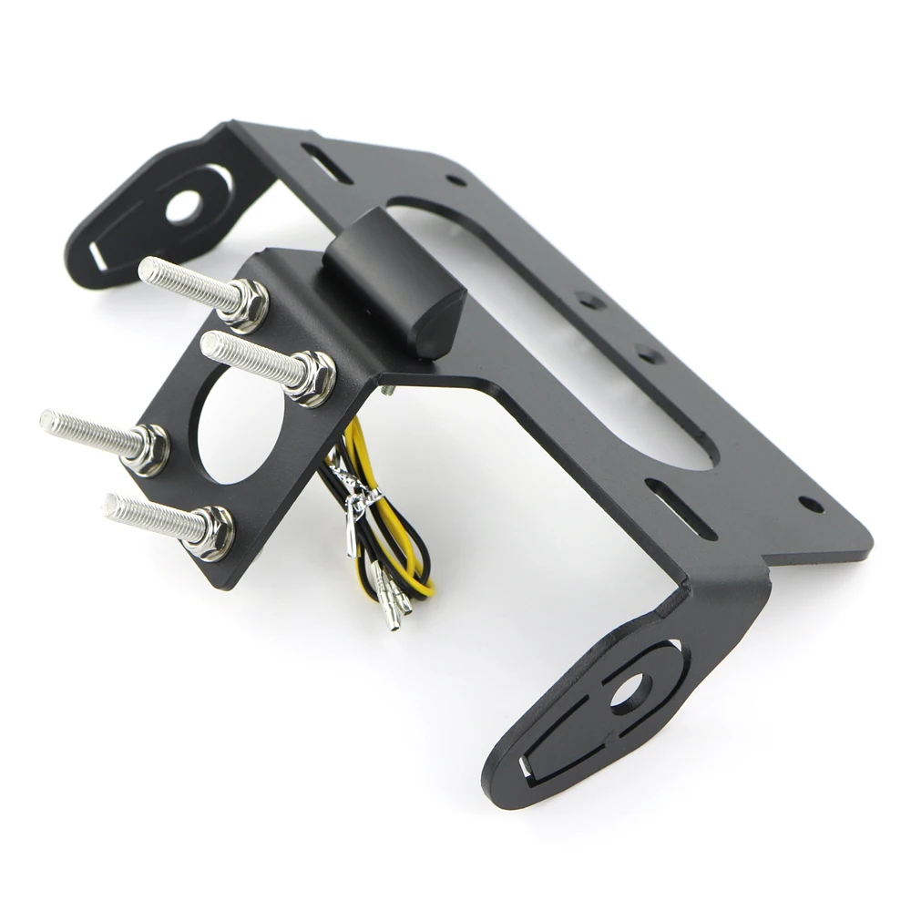 Suporte da Placa de Licença para Yamaha Yzf-r6 Cauda Traseira Tidy Fender Eliminator Kit Preto Motocicleta Alumínio r6 2006-2020 4 tidy fender eliminator kit suporte da placa